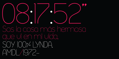 Lynda Font Poster 1