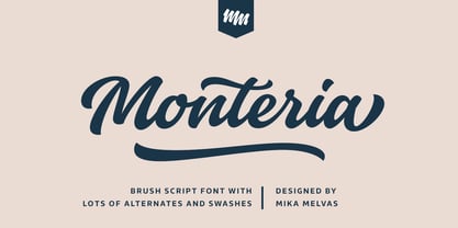Monteria Font Poster 1