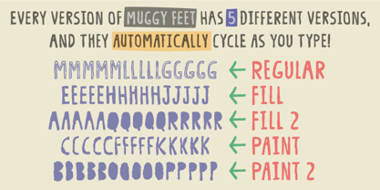 Muggy Feet Font Poster 7