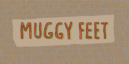 Muggy Feet Font Poster 1