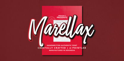 Marellax Script Font Poster 1