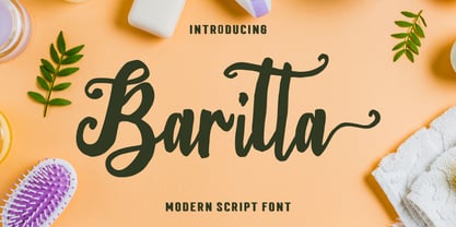 Baritta Script Fuente Póster 1