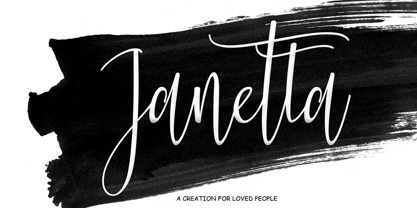 Janetta Font Poster 1