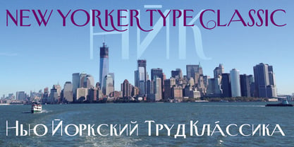 New Yorker Type Classic Fuente Póster 5
