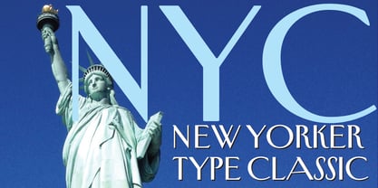 New Yorker Type Classic Fuente Póster 1