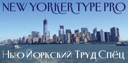 New Yorker Type Pro Font Poster 3