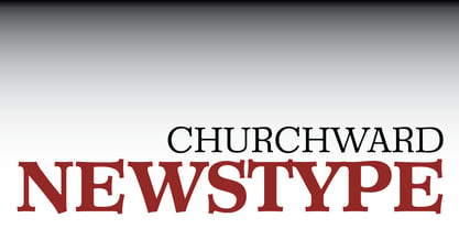 Churchward Newstype Font Poster 5