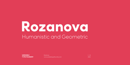 Rozanova Font Poster 1