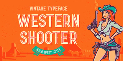 Western Shooter Font Poster 1
