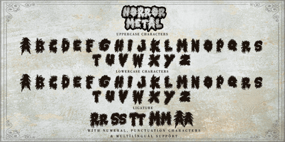 Horror Metal Font Poster 8