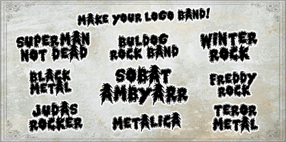 Horror Metal Font Poster 7