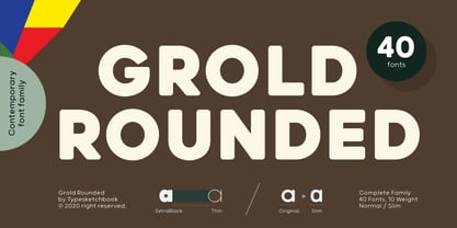 Grold Rounded Font Poster 1