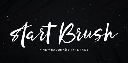 start Brush Font Poster 1
