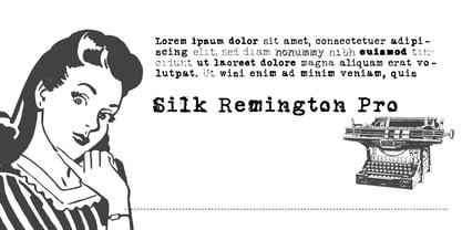 Silk Remington Pro Font Poster 5