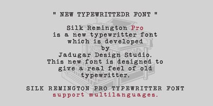 Silk Remington Pro Font Poster 2