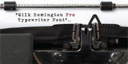 Silk Remington Pro Font Poster 1