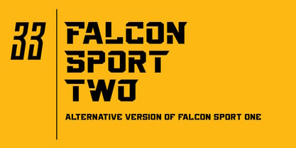 Falcon Sport Font Poster 2