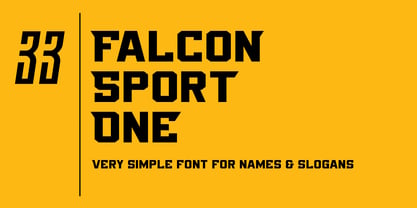 Falcon Sport Font Poster 1