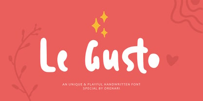Le Gusto Font Poster 1