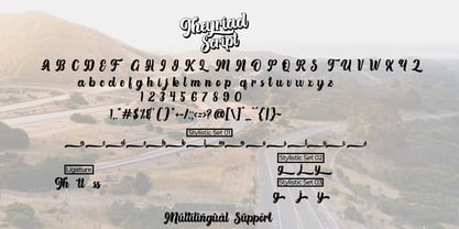 Theyriad Script Font Poster 6