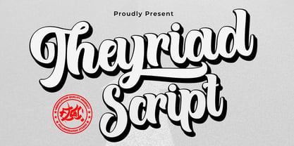 Theyriad Script Font Poster 1