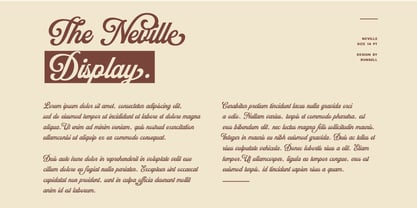 Neville Font Poster 7