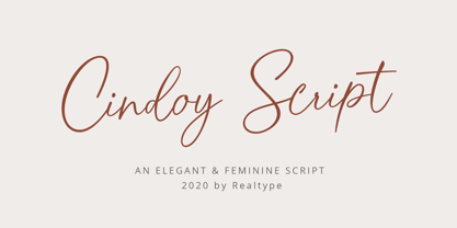 Cindoy Script Font Poster 1