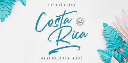Costa Rica Font Poster 1