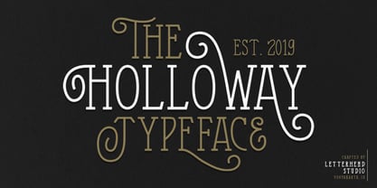 The Holloway Font Poster 1