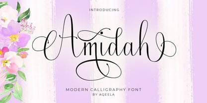 Amidah Font Poster 1