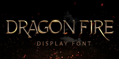 Dragon Fire Font Poster 1