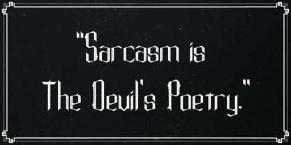 The Devils Poetry Font Poster 5