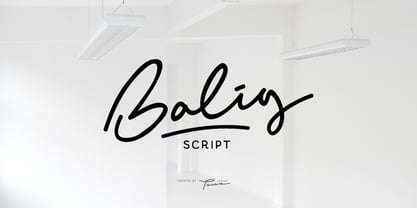 Balig Script Font Poster 1