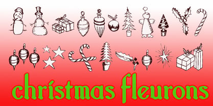 Christmas Fleurons Font Poster 1