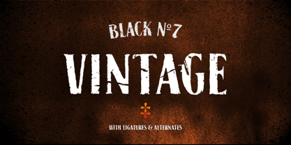 Black No.7 Font Poster 9