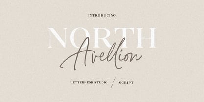 North Avellion Font Poster 1