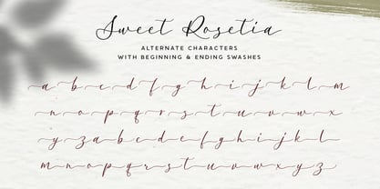 Sweet Rosetia Font Poster 12