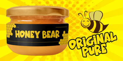 Honey Bear Font Poster 5