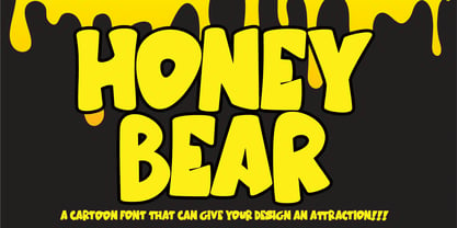 Honey Bear Font Poster 1