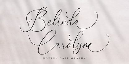 Belinda Carolyne Font Poster 1