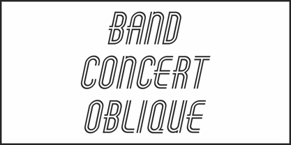 Band Concert JNL Font Poster 4