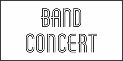 Band Concert JNL Font Poster 2