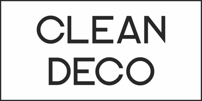 Clean Deco JNL Font Poster 2