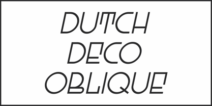 Dutch Deco JNL Font Poster 4