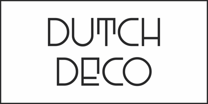 Dutch Deco JNL Font Poster 2