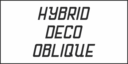 Hybrid Deco JNL Font Poster 4