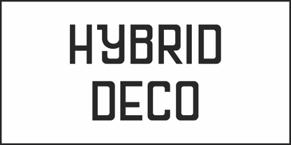 Hybrid Deco JNL Font Poster 2