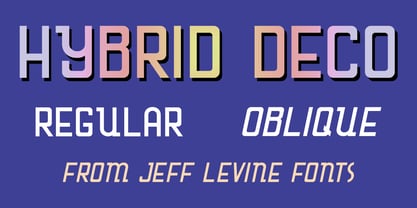 Hybrid Deco JNL Font Poster 1