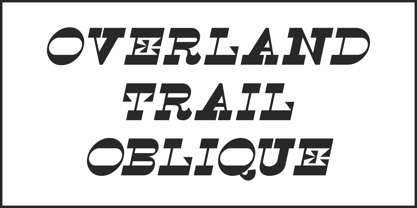 Overland Trail JNL Font Poster 4