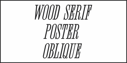 Wood Serif Poster JNL Fuente Póster 4
